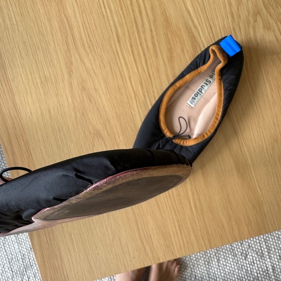 Acne Black Flats with Blue Accent - Picture 4 of 4